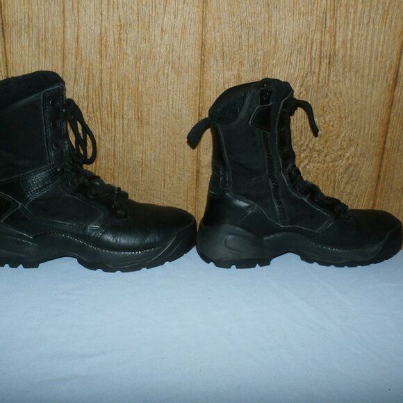 511 Tactical Boots Women's ATAC 2.0 8” Side Zip Black Boots style 12403 + CAP - Picture 6 of 16